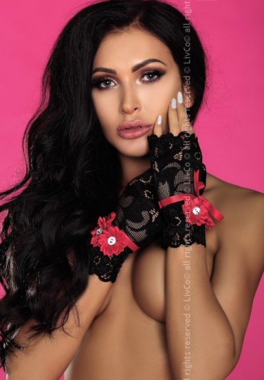 Livco Corsetti Fashion Gloves Black Model 14 LC 28012